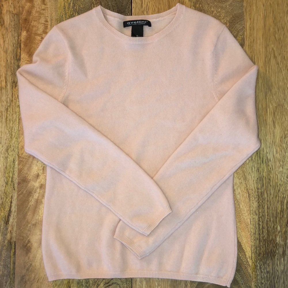 Avelina Women's Pink Crew Neck Sweater